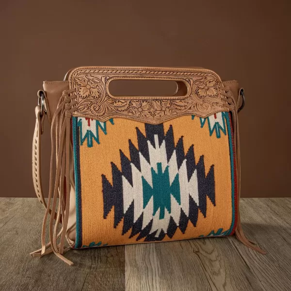 Montana West Aztec Tapestry Collection Tote Bag Western Shoulder Handbag and Crossbody Purse for Women