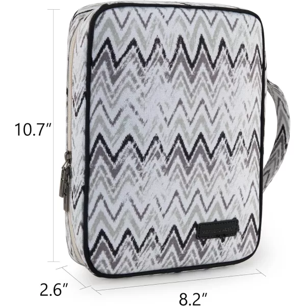 Montana West Bible Covers for Women Men with Leather Bookmark Carrying Book Case Church Bag Bible Protective with Zippered Pocket MWC-126BK