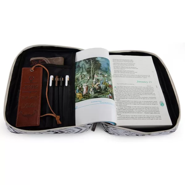 Montana West Bible Covers for Women Men with Leather Bookmark Carrying Book Case Church Bag Bible Protective with Zippered Pocket MWC-126BK