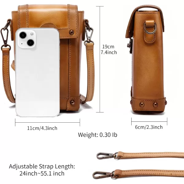 Montana West Crossbody Bags for Women Genuine Leather Cell Phone Purse Wallet Lightweight Shoulder Bag Travel Purse