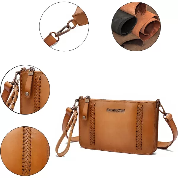 Montana West Crossbody Bags for Women Genuine Leather Cell Phone Purse Wallet Lightweight Shoulder Bag Travel Purse