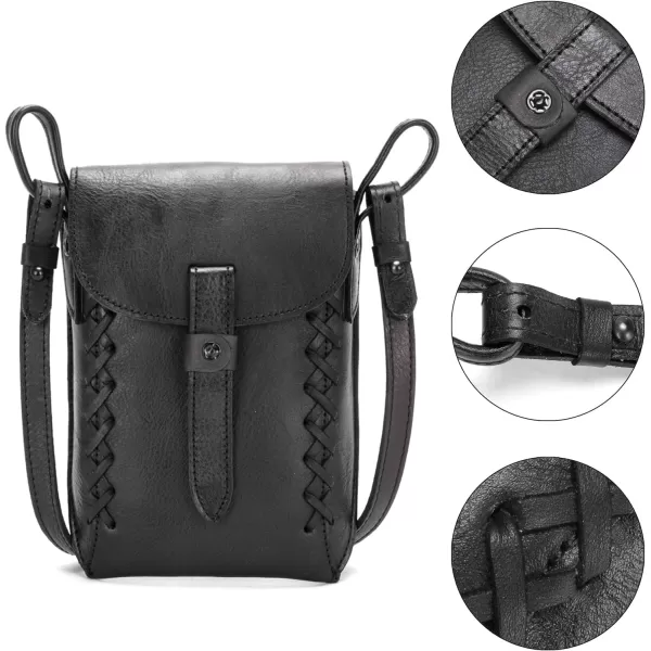 Montana West Crossbody Bags for Women Genuine Leather Cell Phone Purse Wallet Lightweight Shoulder Bag Travel Purse