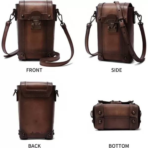 Montana West Crossbody Bags for Women Genuine Leather Cell Phone Purse Wallet Lightweight Shoulder Bag Travel Purse