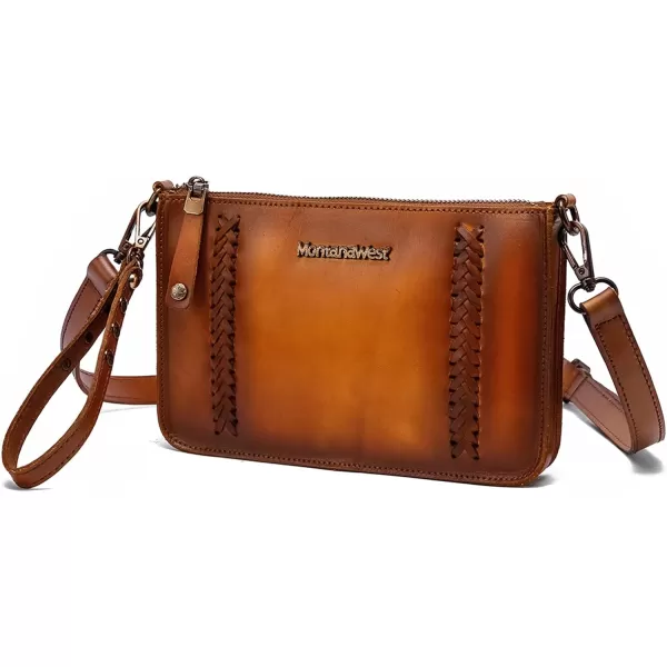 Montana West Crossbody Bags for Women Genuine Leather Cell Phone Purse Wallet Lightweight Shoulder Bag Travel Purse