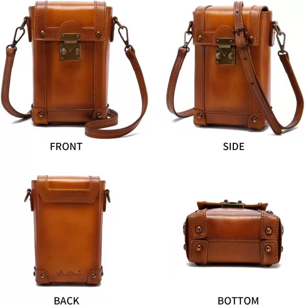 Montana West Crossbody Bags for Women Genuine Leather Cell Phone Purse Wallet Lightweight Shoulder Bag Travel Purse