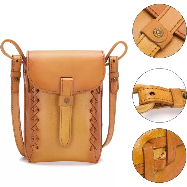 Montana West Crossbody Bags for Women Genuine Leather Cell Phone Purse Wallet Lightweight Shoulder Bag Travel Purse