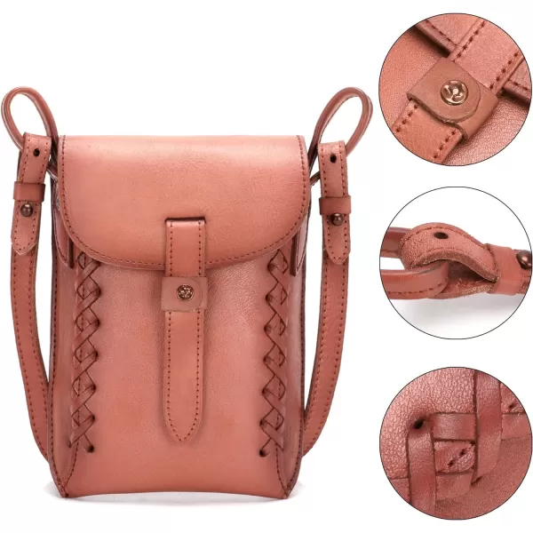 Montana West Crossbody Bags for Women Genuine Leather Cell Phone Purse Wallet Lightweight Shoulder Bag Travel Purse