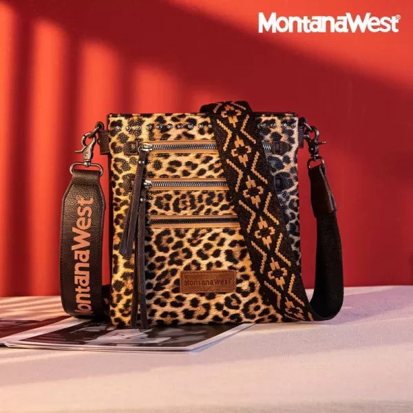 Montana West Crossbody Purses and Handbags for Women, Medium Size Double Compartments with Adjustable Guitar Strap