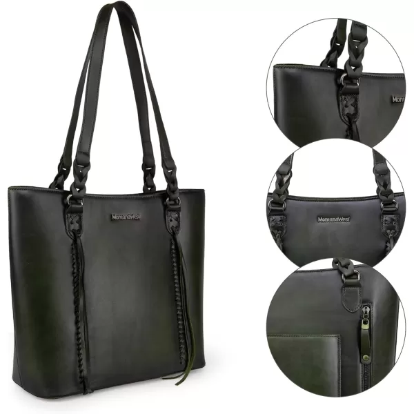 Montana West Genuine Leather Bags for Women Tote Shoulder Purses Tassel Handbag