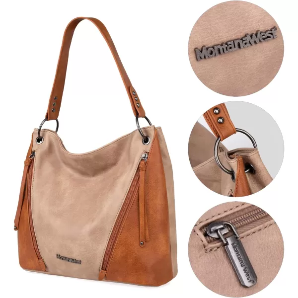 Montana West Hobo Bag Purses and Handbags for Women Top Handle Handbags with Pockets Zipper