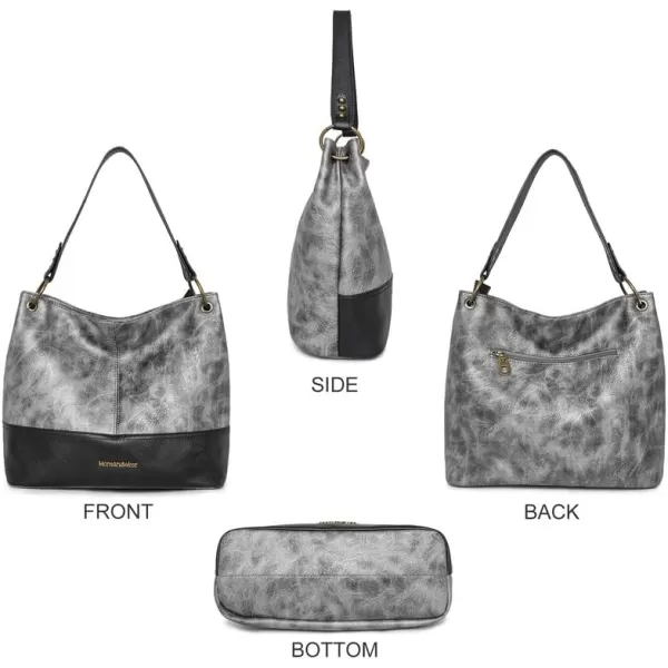 Montana West Hobo Bag Purses and Handbags for Women Top Handle Handbags with Pockets Zipper