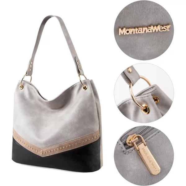 Montana West Hobo Bag Purses and Handbags for Women Top Handle Handbags with Pockets Zipper