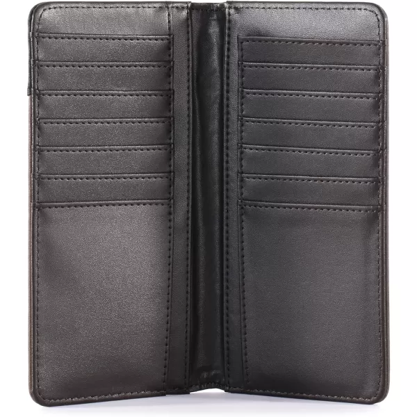 Montana West Men's Wallet Long Bifold Western Wallet Extra Capacity with Multiple Card Slots MW-606BK