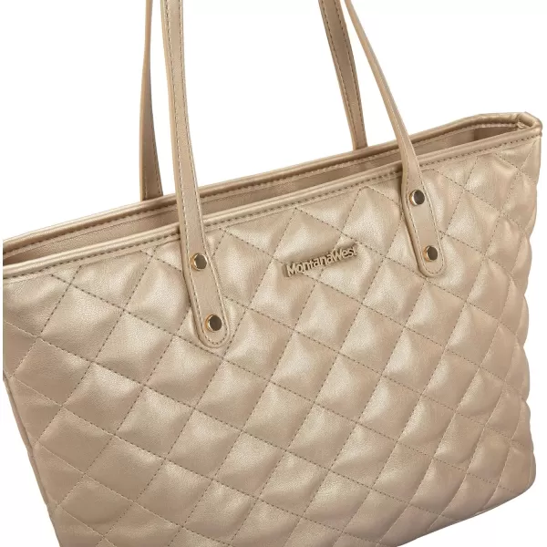 Montana West Quilted Handbag for Women Tote Purse Shoulder Bag Large Fashion Hobo Purse