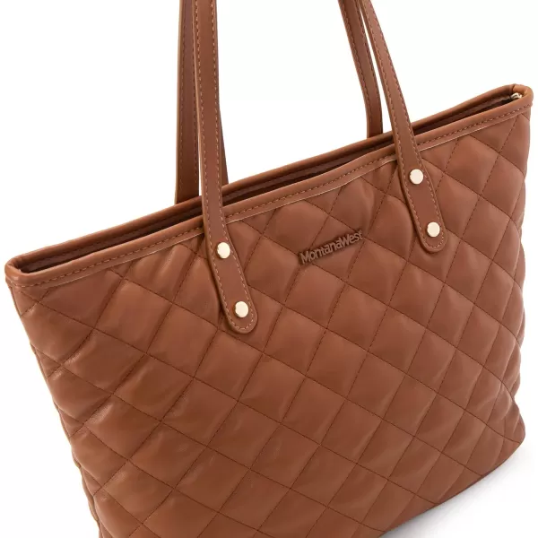 Montana West Quilted Handbag for Women Tote Purse Shoulder Bag Large Fashion Hobo Purse