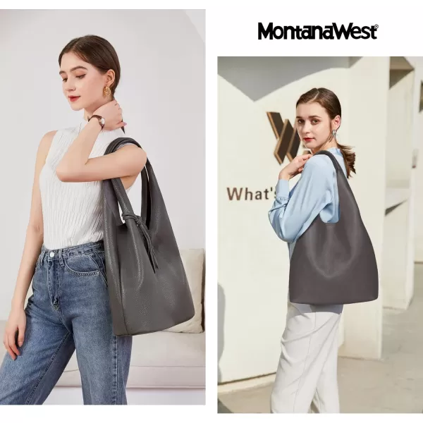 Montana West Slouchy Hobo Bags for Women Soft Designer Shoulder Purses Ladies Top Handle Handbag