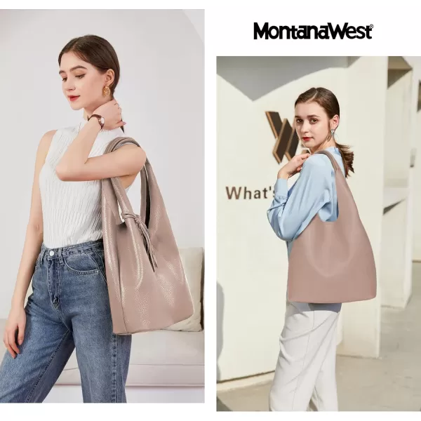 Montana West Slouchy Hobo Bags for Women Soft Designer Shoulder Purses Ladies Top Handle Handbag