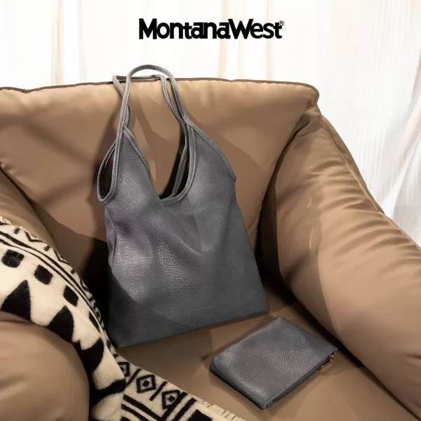 Montana West Slouchy Hobo Bags for Women Soft Designer Shoulder Purses Ladies Top Handle Handbag