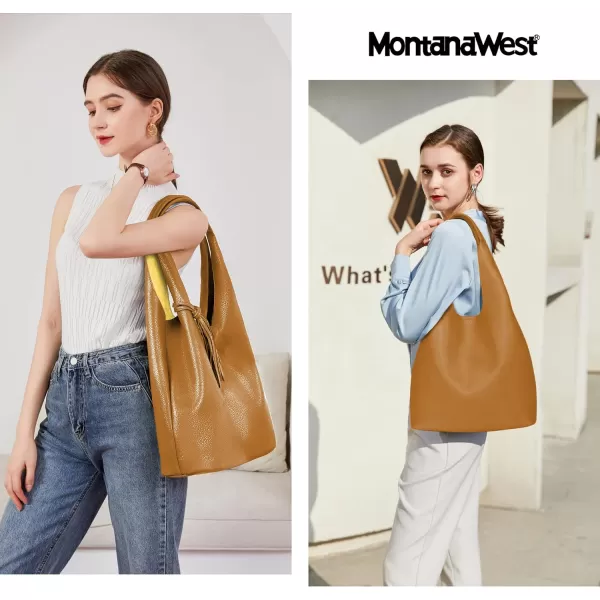 Montana West Slouchy Hobo Bags for Women Soft Designer Shoulder Purses Ladies Top Handle Handbag