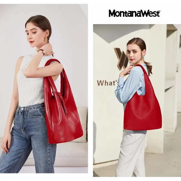 Montana West Slouchy Hobo Bags for Women Soft Designer Shoulder Purses Ladies Top Handle Handbag