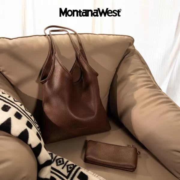 Montana West Slouchy Hobo Bags for Women Soft Designer Shoulder Purses Ladies Top Handle Handbag