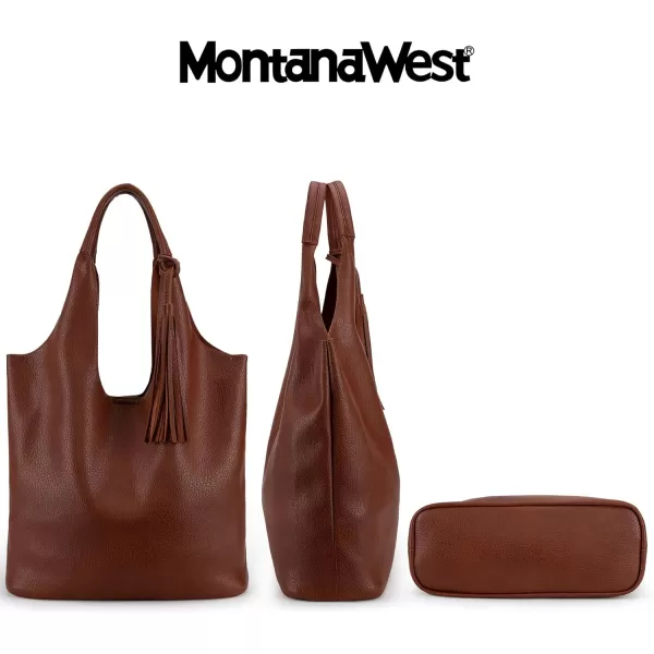 Montana West Slouchy Hobo Bags for Women Soft Designer Shoulder Purses Ladies Top Handle Handbag