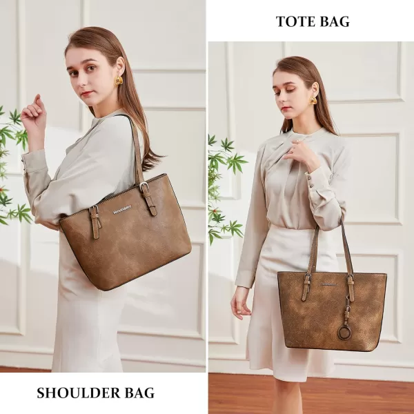 Montana West Tote Bag for Women Large Purse and Handbags Set Embossed Collection Purse 2Pcs Set