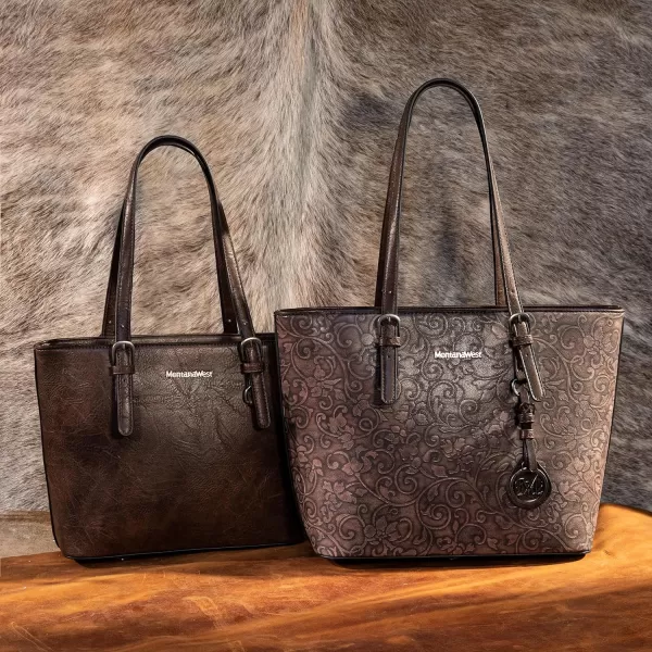 Montana West Tote Bag for Women Large Purse and Handbags Set Embossed Collection Purse 2Pcs Set