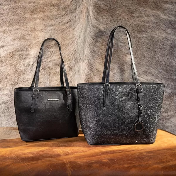 Montana West Tote Bag for Women Large Purse and Handbags Set Embossed Collection Purse 2Pcs Set