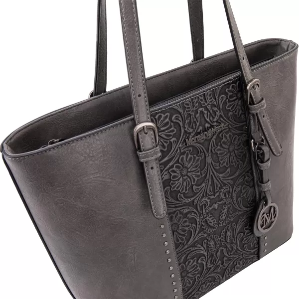 Montana West Tote Bag for Women Large Purse and Handbags Set Embossed Collection Purse 2Pcs Set