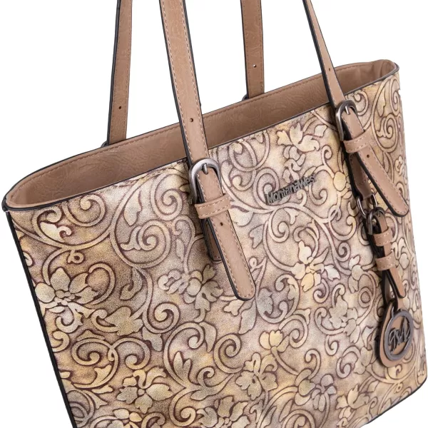 Montana West Tote Bag for Women Large Purse and Handbags Set Embossed Collection Purse 2Pcs Set