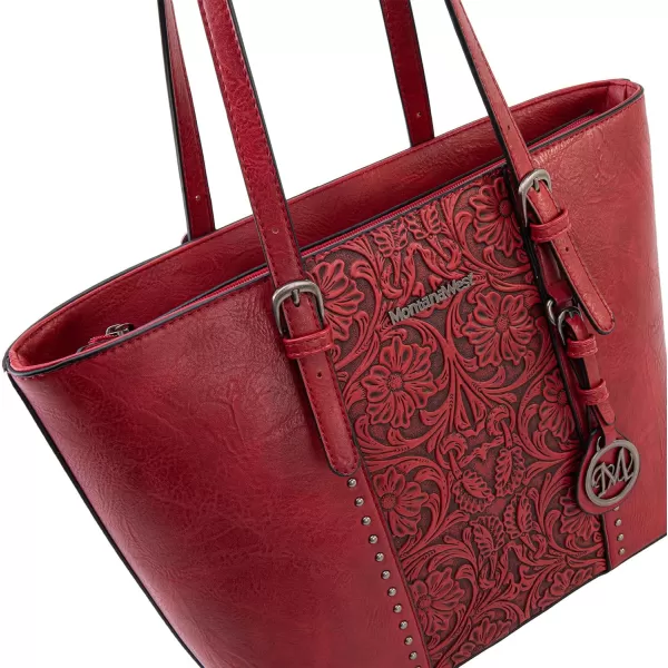 Montana West Tote Bag for Women Large Purse and Handbags Set Embossed Collection Purse 2Pcs Set