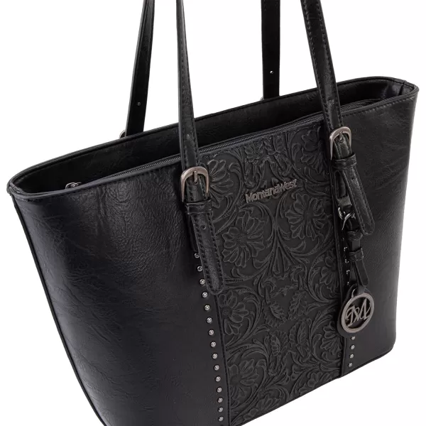 Montana West Tote Bag for Women Large Purse and Handbags Set Embossed Collection Purse 2Pcs Set