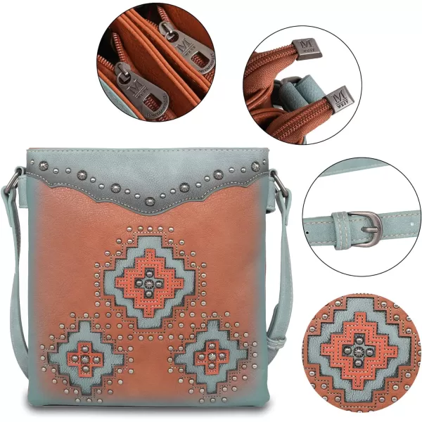 Montana West Western Aztec Collection Tote Handbag Wristlet Clutch Shoulder Bag for Women