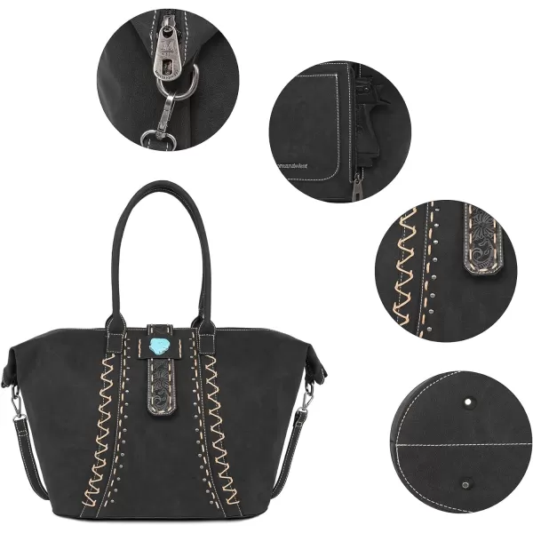 Montana West Western Tote Bag Handbags for Women Western Crossbody Purse Shoulder Handbag for Women