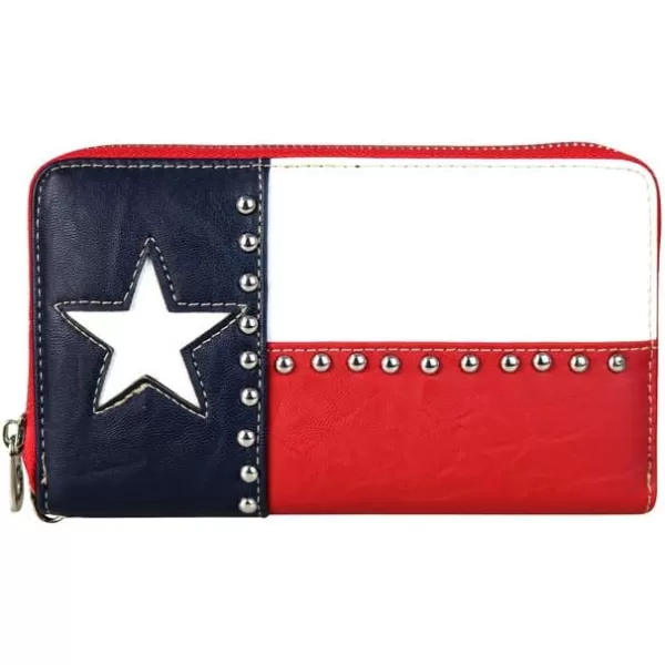 Montana West Women's Patriotic Studded Tote Satchel Handbags American Flag Purse and Crossbody Bag