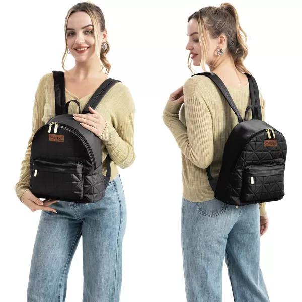 Montana West × Wrangler Backpack Purse for Women Quilted Backpack for Casual Travel Trip