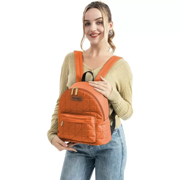 Montana West × Wrangler Backpack Purse for Women Quilted Backpack for Casual Travel Trip