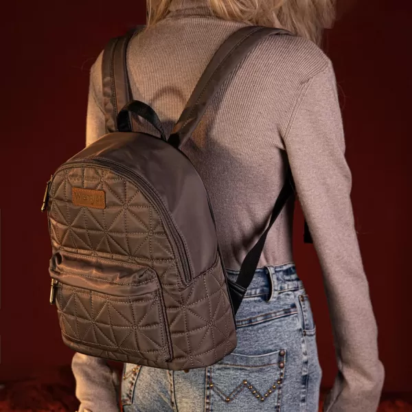 Montana West × Wrangler Backpack Purse for Women Quilted Backpack for Casual Travel Trip