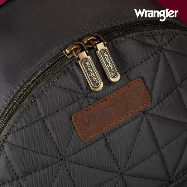 Montana West × Wrangler Backpack Purse for Women Quilted Backpack for Casual Travel Trip