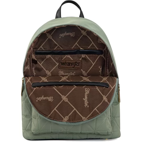 Montana West × Wrangler Backpack Purse for Women Quilted Backpack for Casual Travel Trip