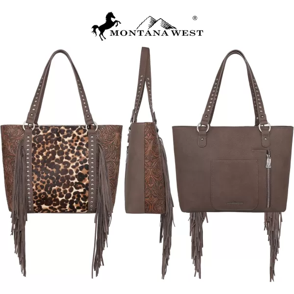 Western Tote Bag for Women Genuine Cowhide Large Shoulder Bag and Handbag for Women with Wallet