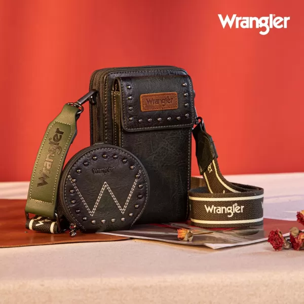 Wrangler 3Pcs Doctor Bag Sets for Women Top-handle Satchel Bag with Cell Phone Handbags and Coin Purse