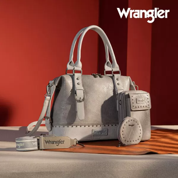 Wrangler 3Pcs Doctor Bag Sets for Women Top-handle Satchel Bag with Cell Phone Handbags and Coin Purse