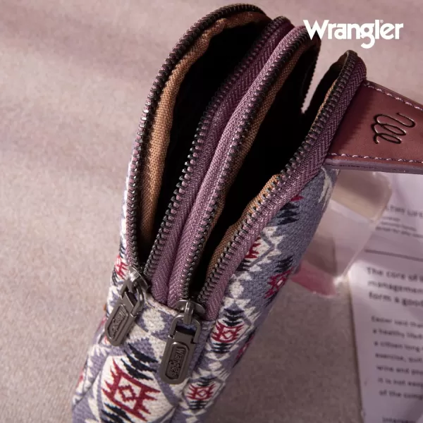 Wrangler Aztec Crossbody Sling Bags for Women Cross Body Purse with Detachable Strap