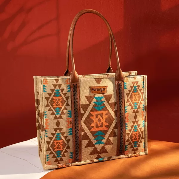 Wrangler Aztec Tote Bag for Women Boho Shoulder Purses and Handbags