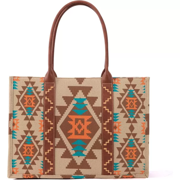 Wrangler Aztec Tote Bag for Women Boho Shoulder Purses and Handbags