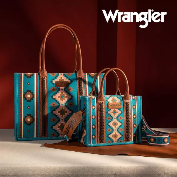 Wrangler Aztec Tote Bag for Women Boho Shoulder Purses and Handbags