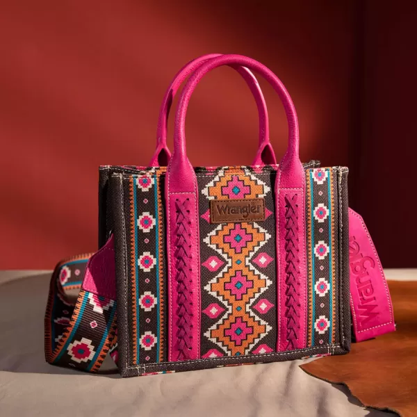 Wrangler Aztec Tote Bag for Women Boho Shoulder Purses and Handbags)
