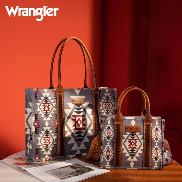 Wrangler Aztec Tote Bag for Women Boho Shoulder Purses and Handbags